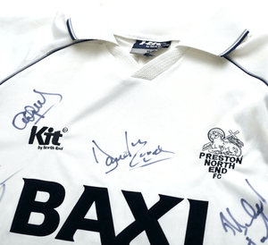 1998/00 PRESTON NORTH END Vintage Kit By North End SIGNED Football Shirt (XL)