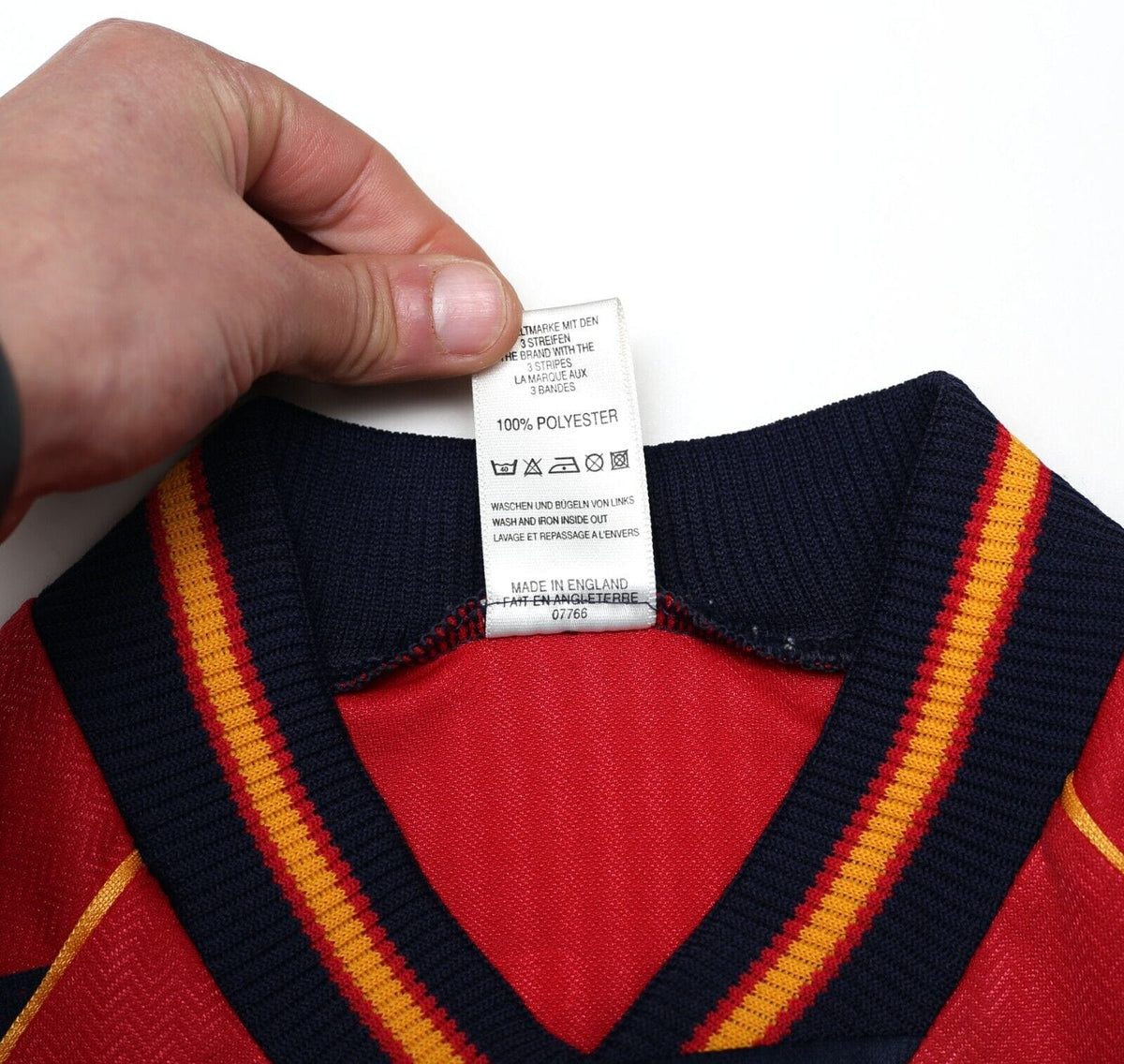 1998/00 RAUL #10 Spain Vintage adidas Home Football Shirt (S) World Cup 98