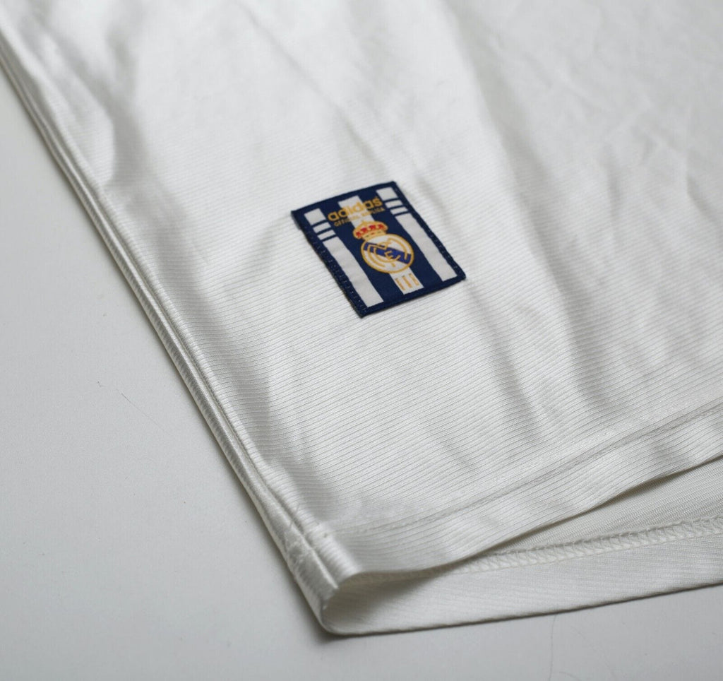 1998/00 RAUL #7 Real Madrid Vintage adidas Home Football Shirt (L)