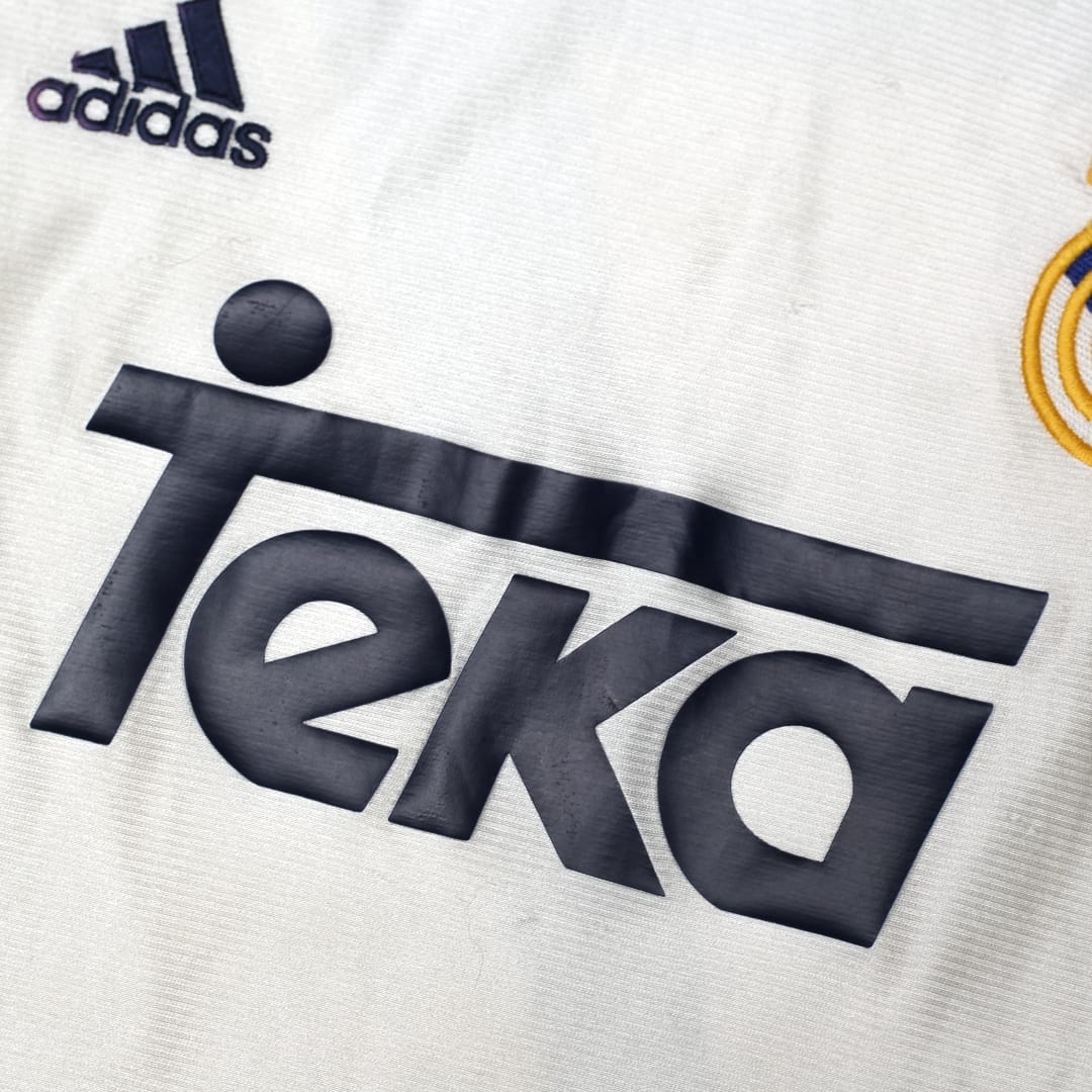 1998/00 RAUL #7 Real Madrid Vintage adidas Home Football Shirt (M)
