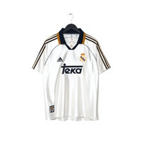 1998/00 Raul #7 Real Madrid Vintage Retro adidas Home Football Shirt (M)