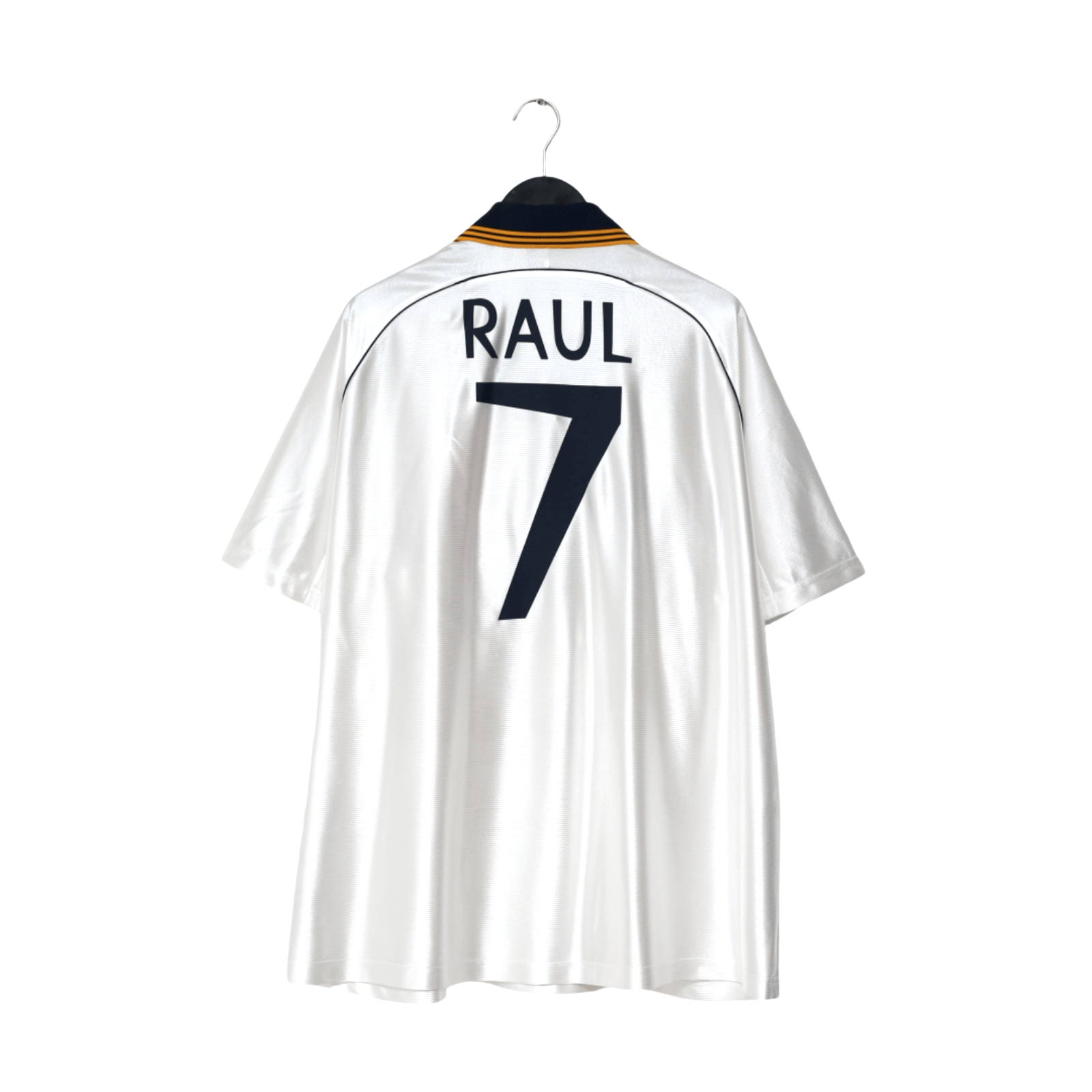 1998/00 Raul #7 Real Madrid Vintage Retro adidas Home Football Shirt (XXL)