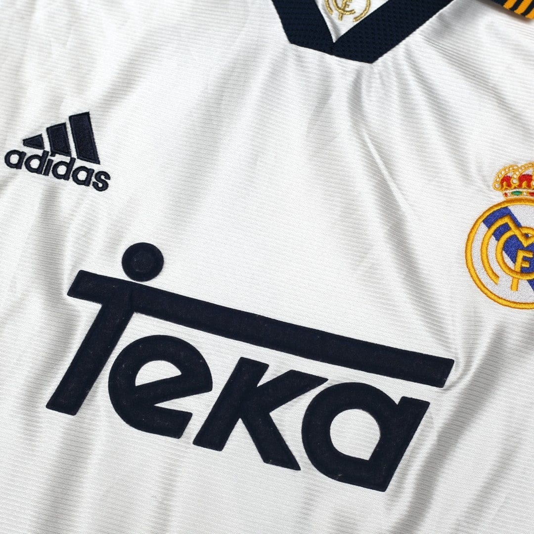 1998/00 Raul #7 Real Madrid Vintage Retro adidas Home Football Shirt (XXL)
