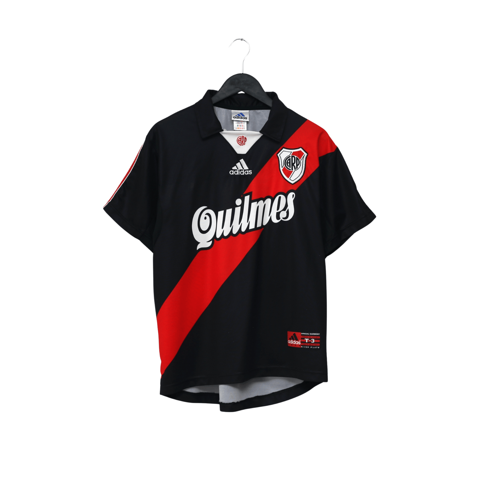 Maillot Vintage River Plate 1991 – Adidas – Taille L – Rouge – Collection Argentine