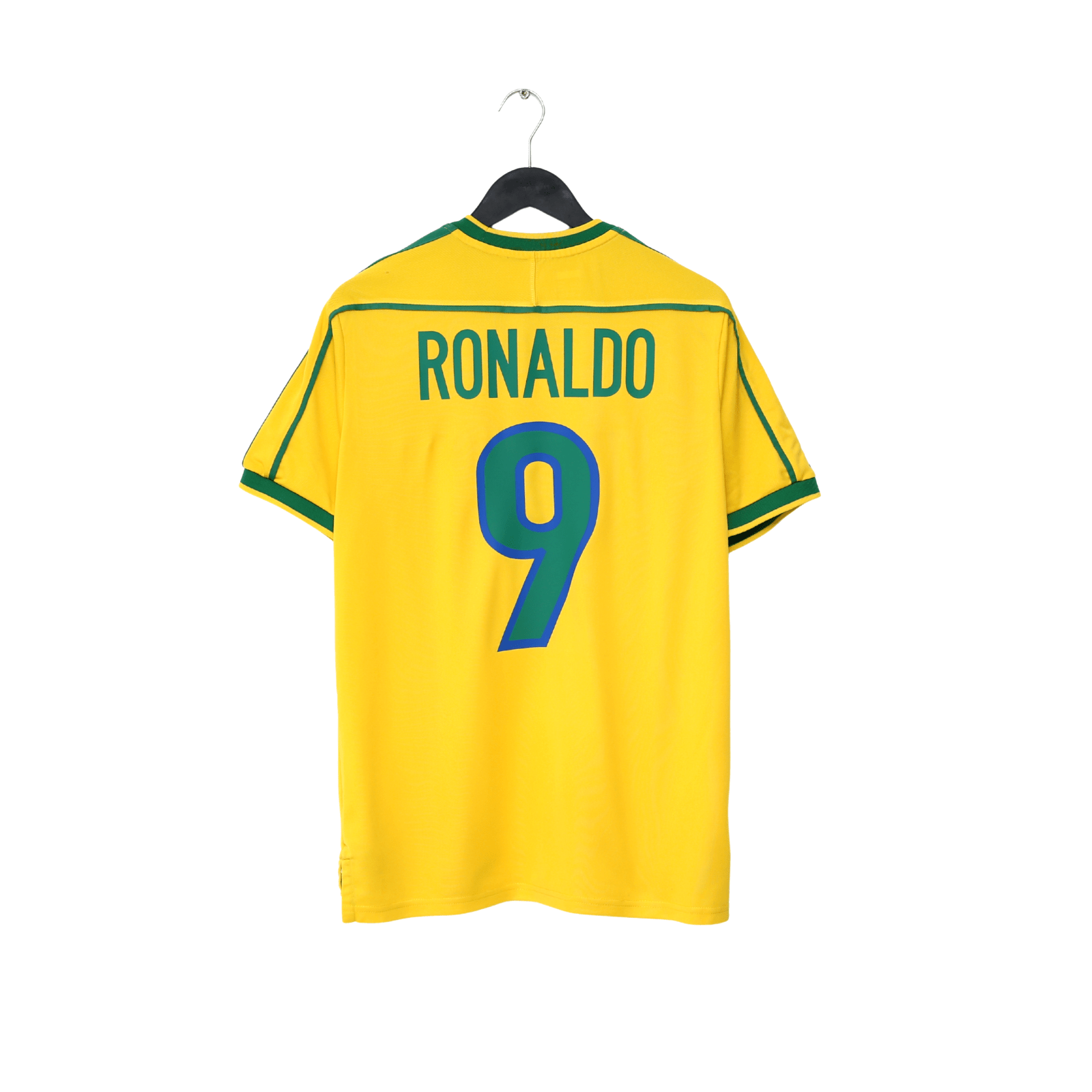 1998/00 RONALDO #9 Brazil Vintage Nike WC 98 Home Football Shirt (M)