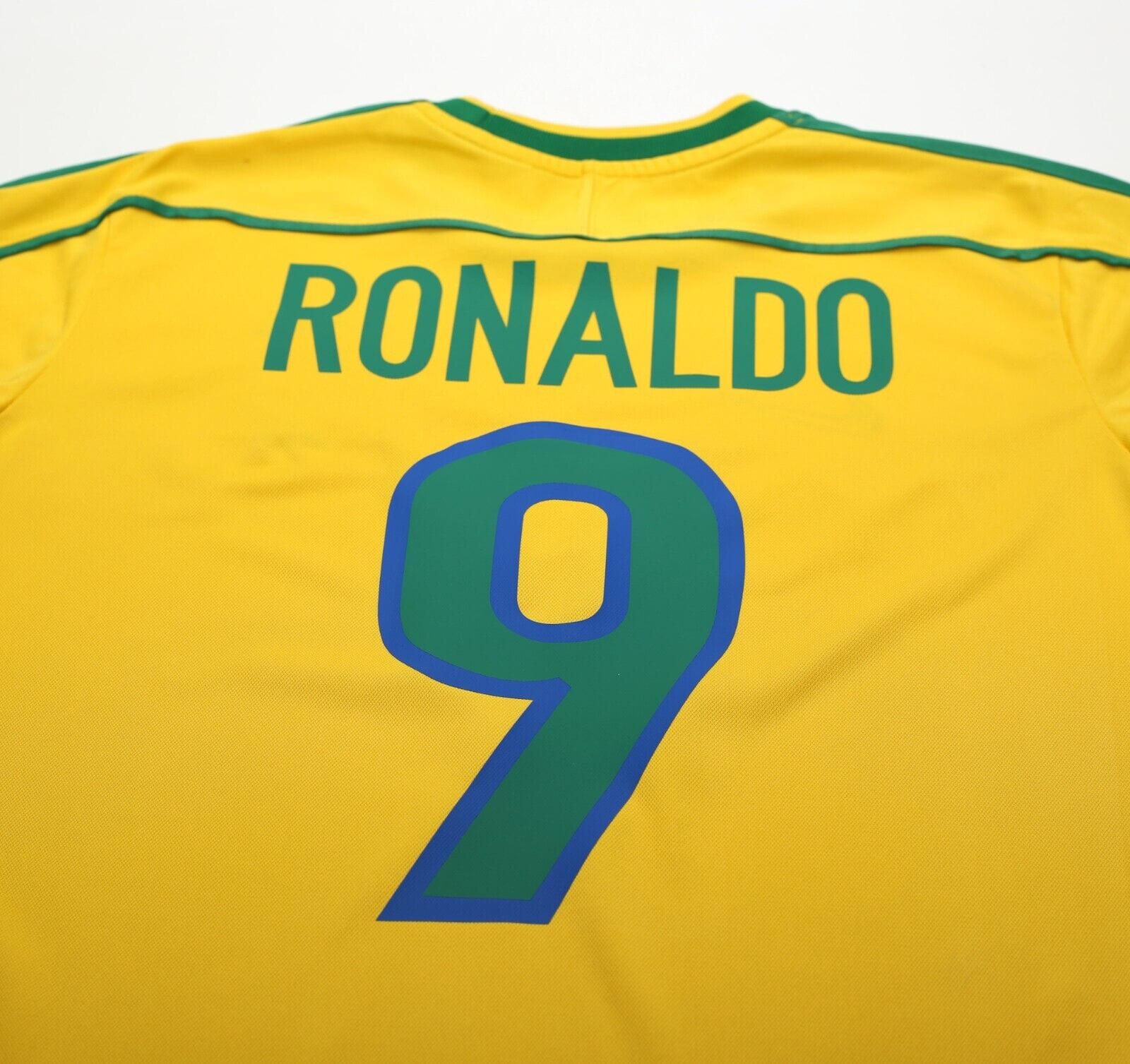 1998/00 RONALDO #9 Brazil Vintage Nike WC 98 Home Football Shirt (M)