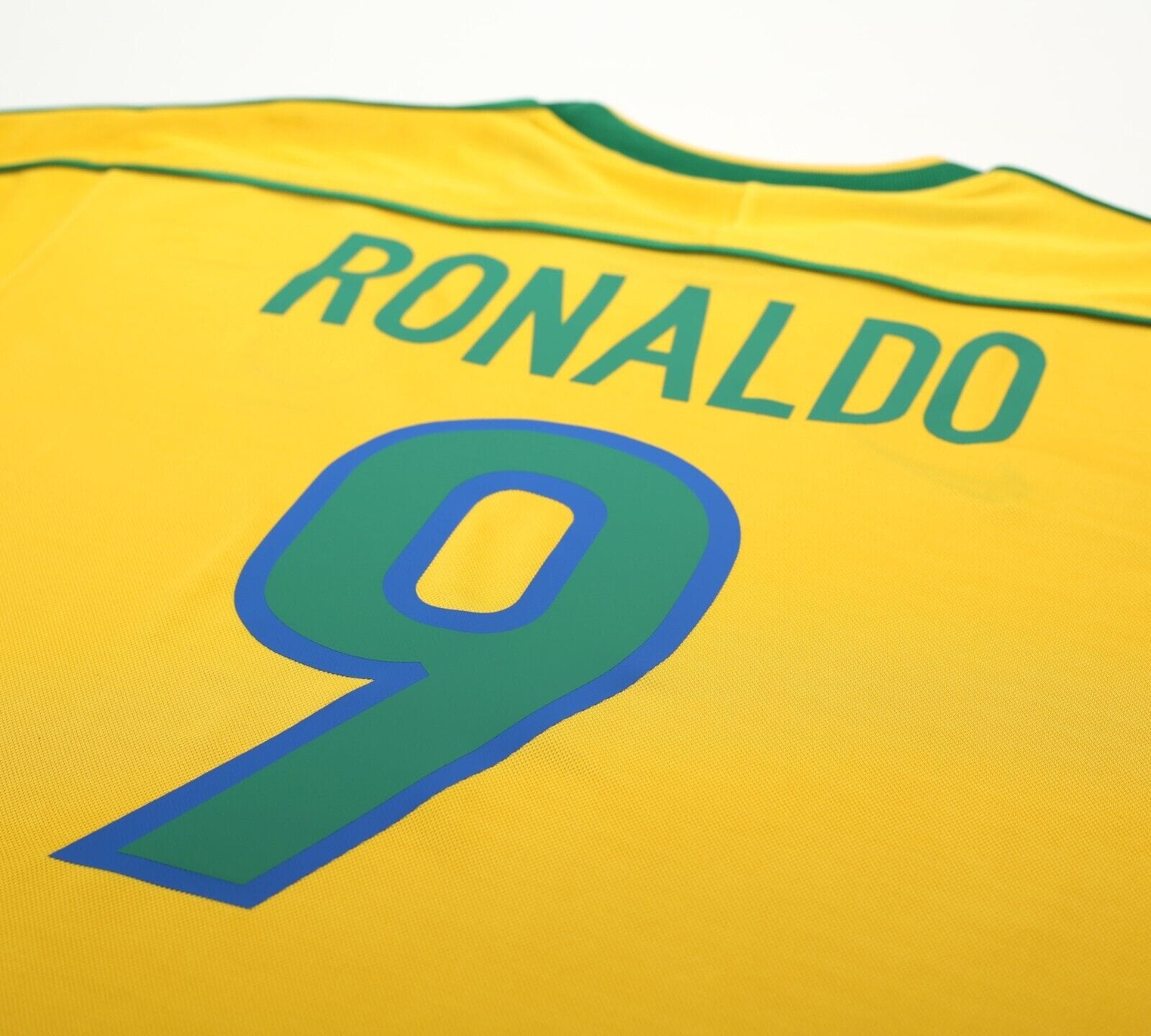 1998/00 RONALDO #9 Brazil Vintage Nike WC 98 Home Football Shirt (M)