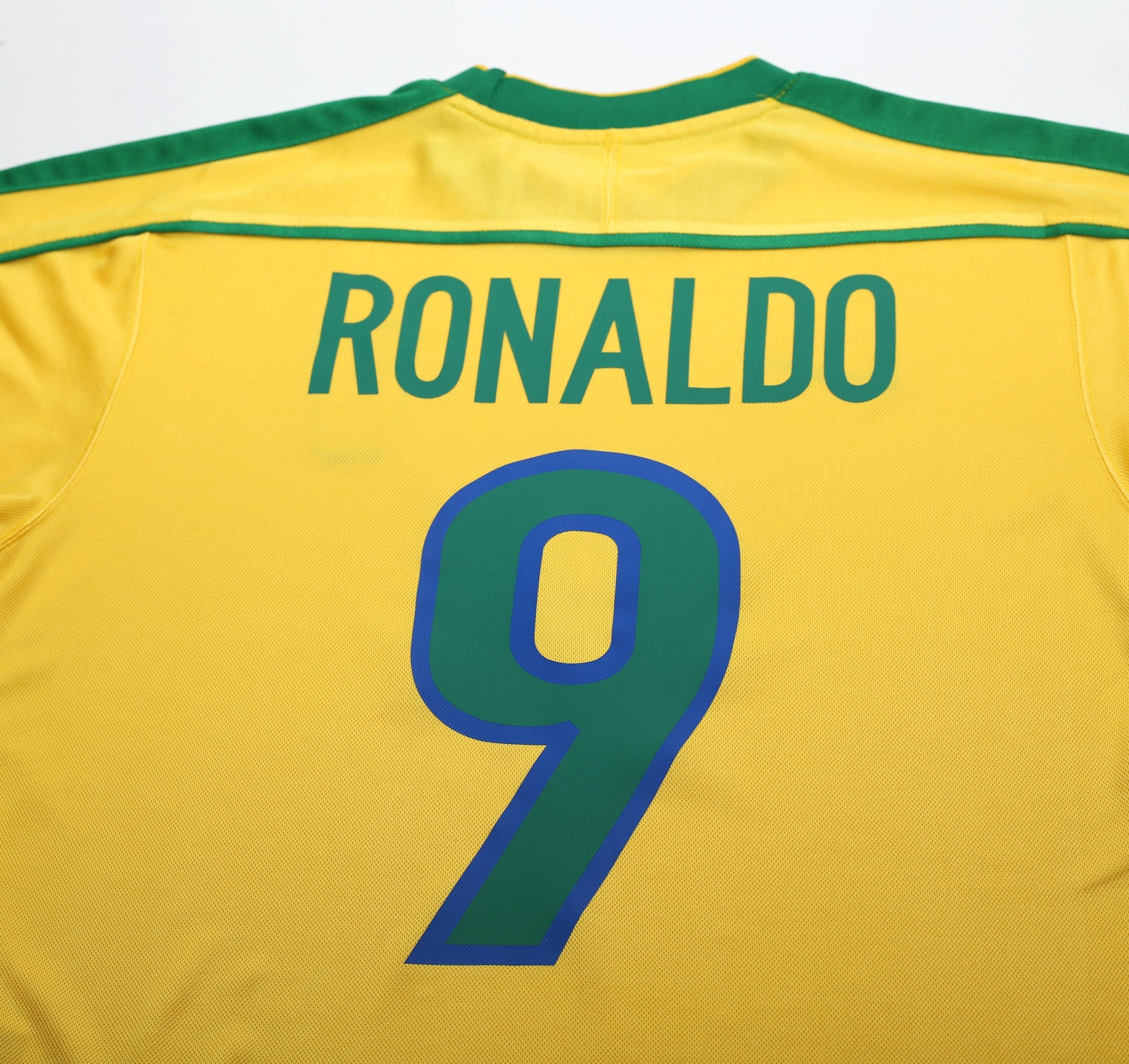 1998/00 RONALDO #9 Brazil Vintage Nike WC 98 Home Football Shirt (S)