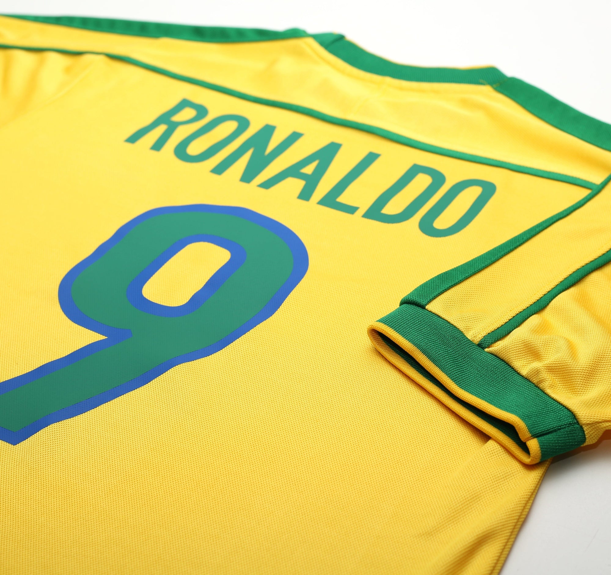 1998/00 RONALDO #9 Brazil Vintage Nike WC 98 Home Football Shirt (S)