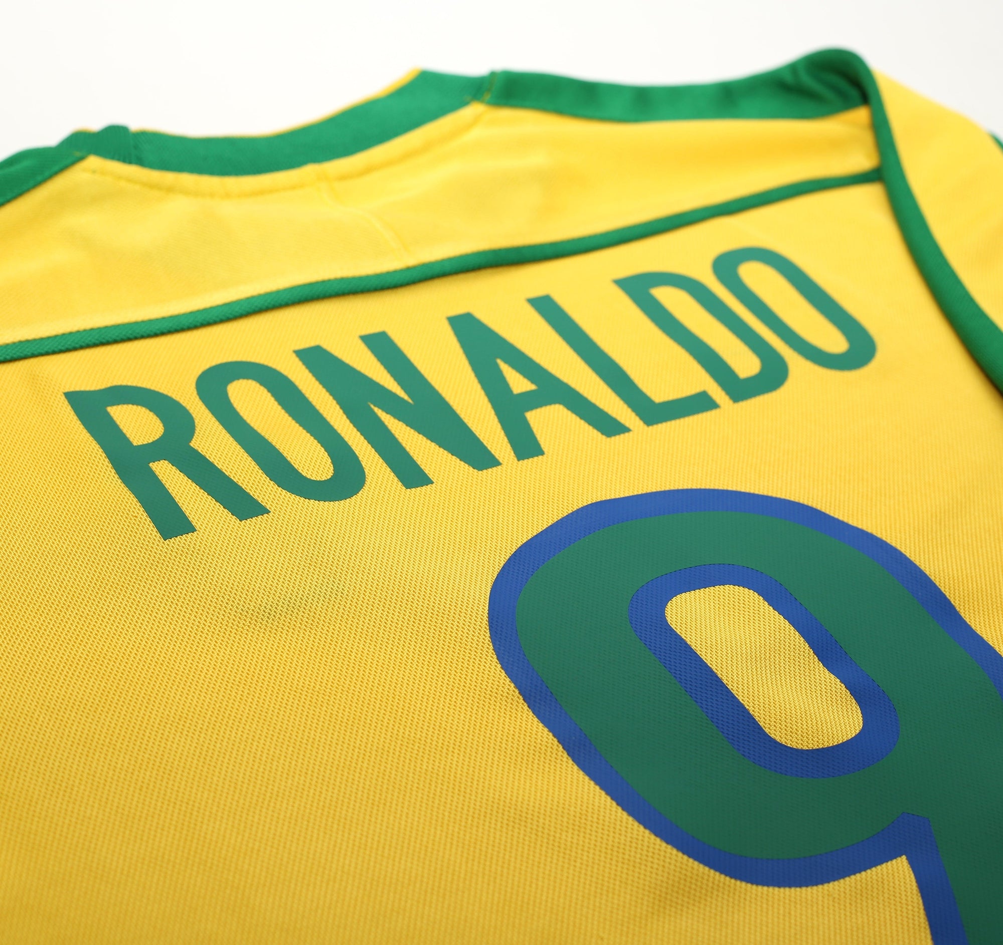 1998/00 RONALDO #9 Brazil Vintage Nike WC 98 Home Football Shirt (S)