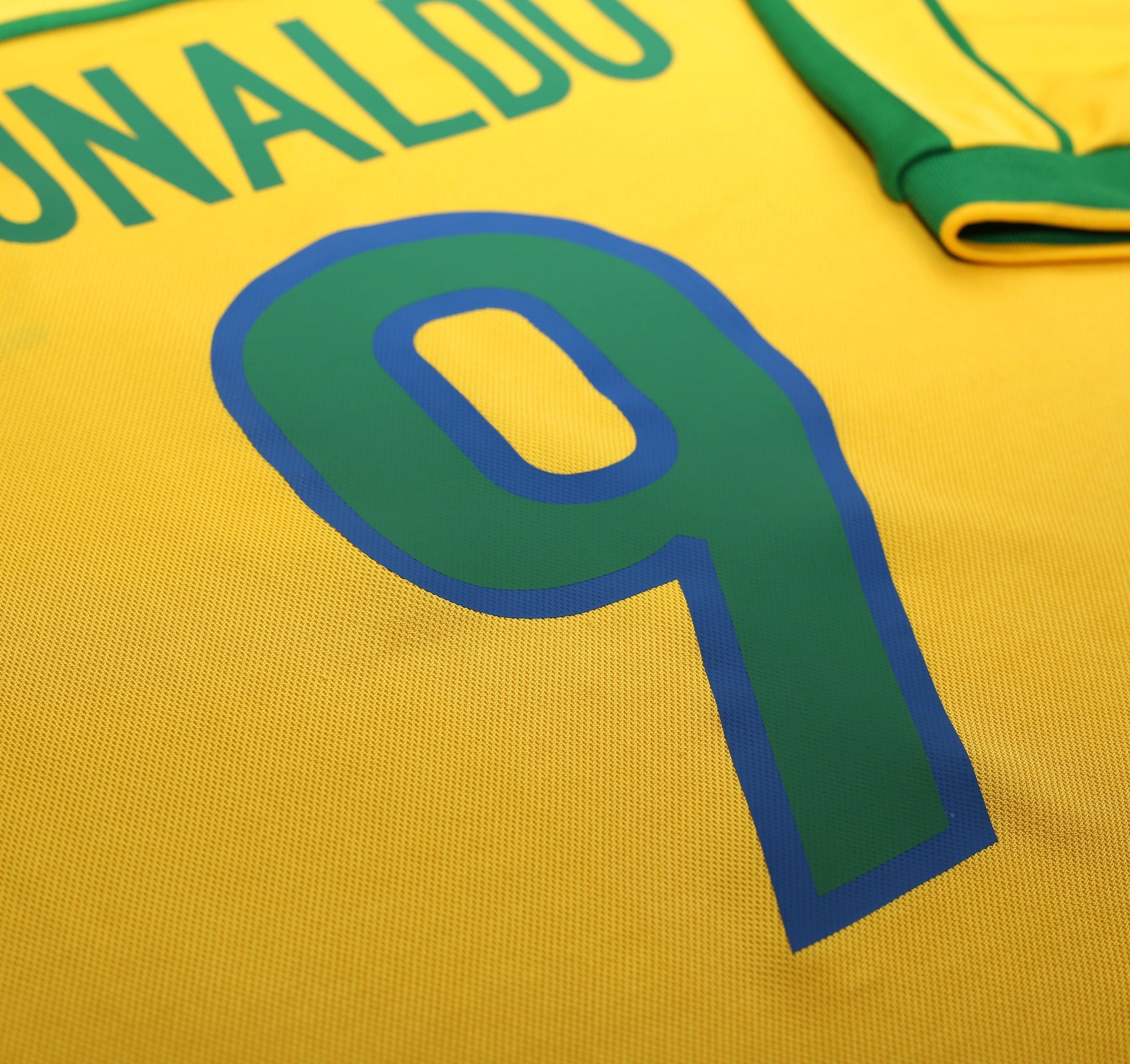 1998/00 RONALDO #9 Brazil Vintage Nike WC 98 Home Football Shirt (S)