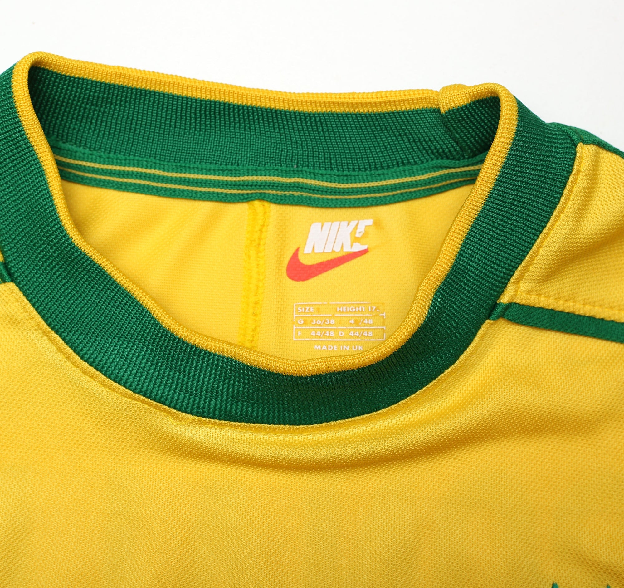 1998/00 RONALDO #9 Brazil Vintage Nike WC 98 Home Football Shirt (S)