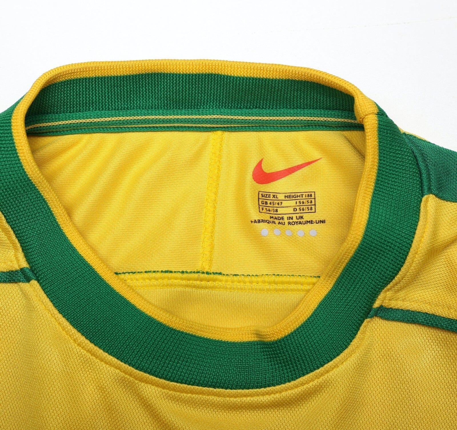 1998/00 RONALDO #9 Brazil Vintage Nike WC 98 Home Football Shirt (XL)