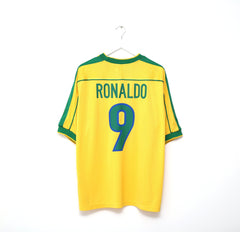 1998/00 RONALDO #9 Brazil Vintage Nike WC 98 Home Football Shirt (XL) -  Football Shirt Collective