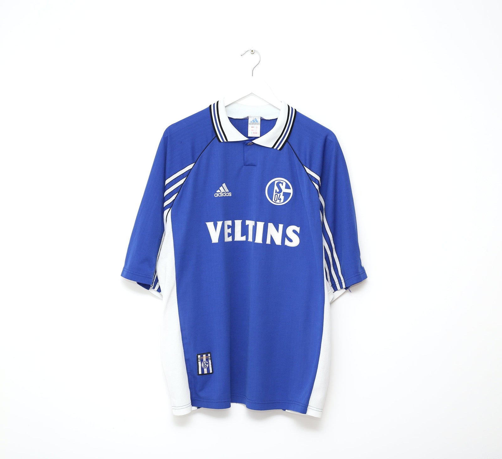 1998/00 SCHALKE 04 Vintage adidas Home Football Shirt Jersey (XXL)