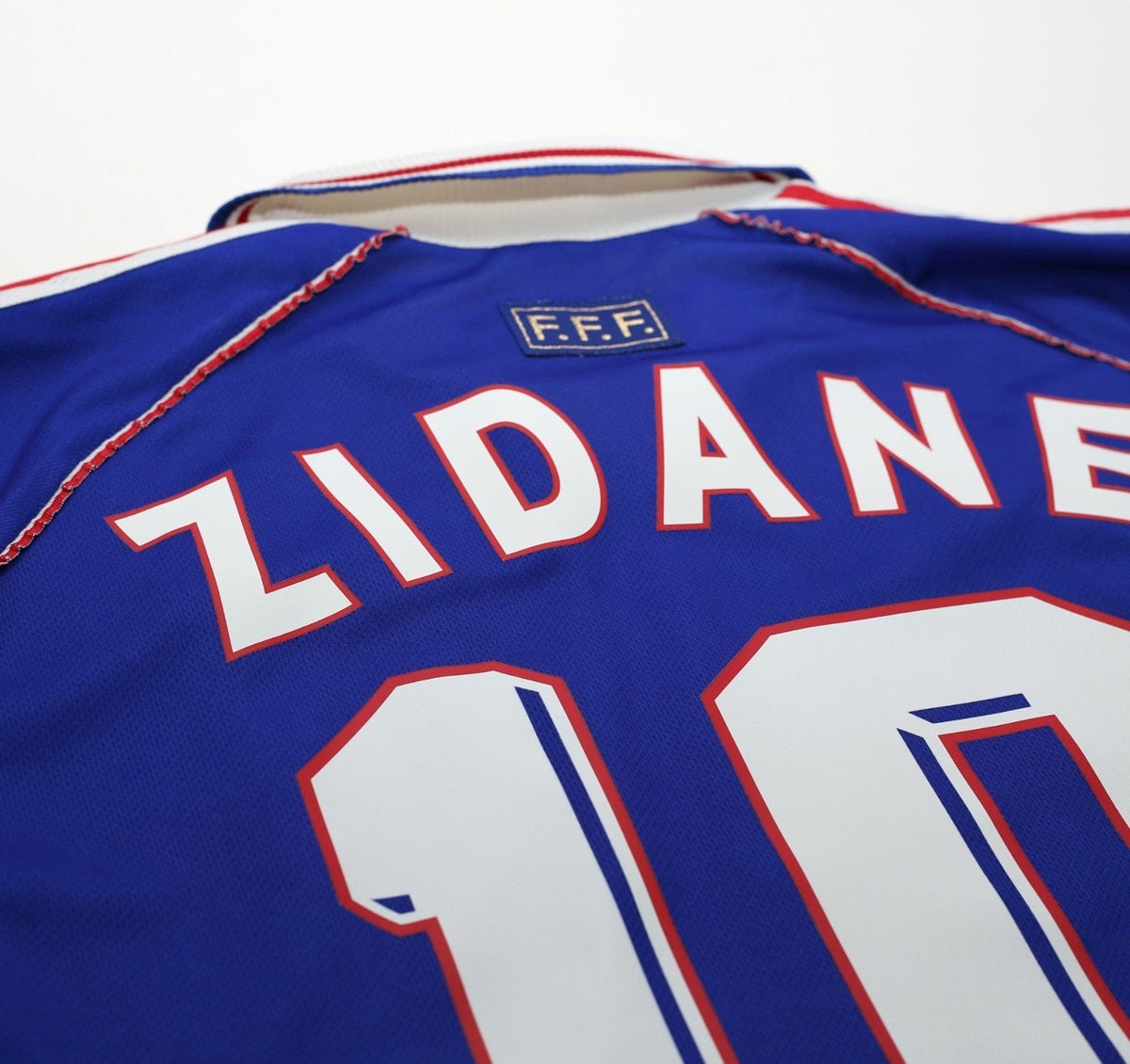 1998/00 ZIDANE #10 France Vintage adidas Home Football Shirt (M) World Cup 98