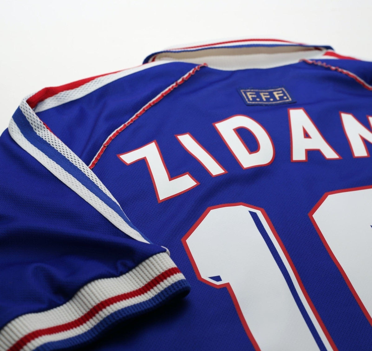 1998/00 ZIDANE #10 France Vintage adidas Home Football Shirt (M) World Cup 98