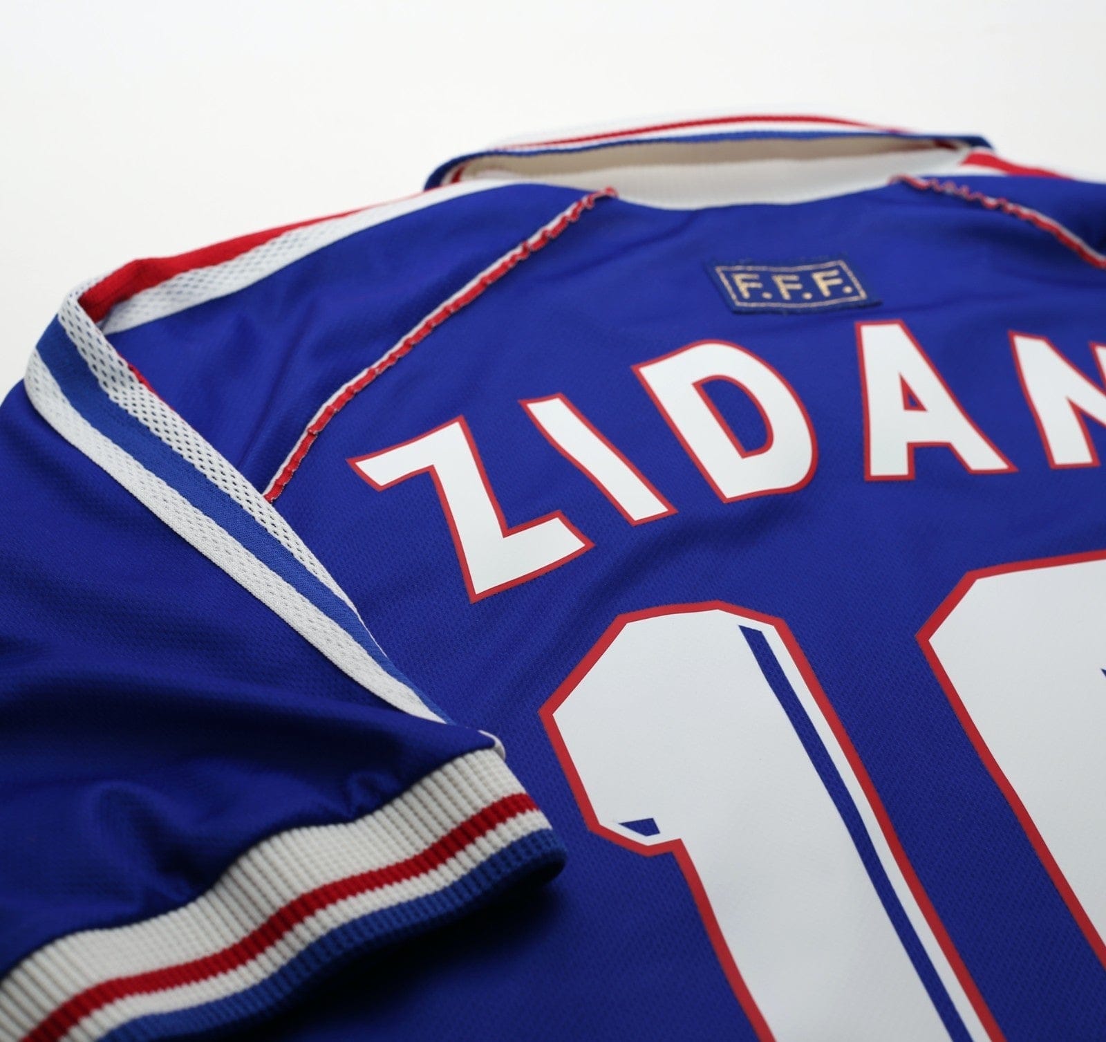 1998/00 ZIDANE #10 France Vintage adidas Home Football Shirt (M) World Cup 98