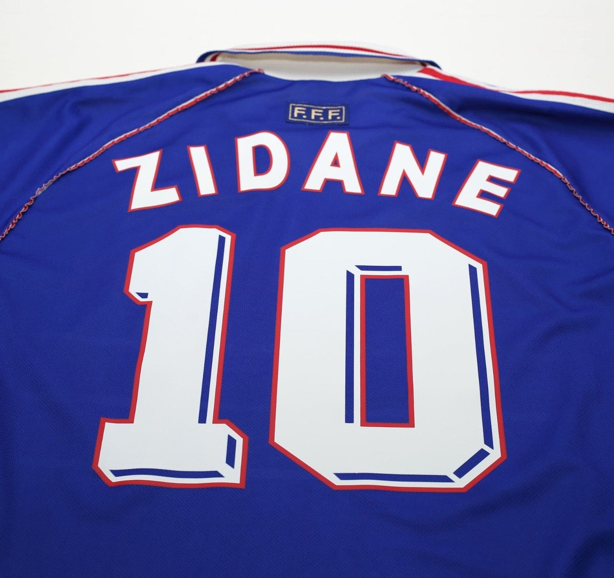1998/00 ZIDANE #10 France Vintage adidas Home Football Shirt (M) World Cup 98