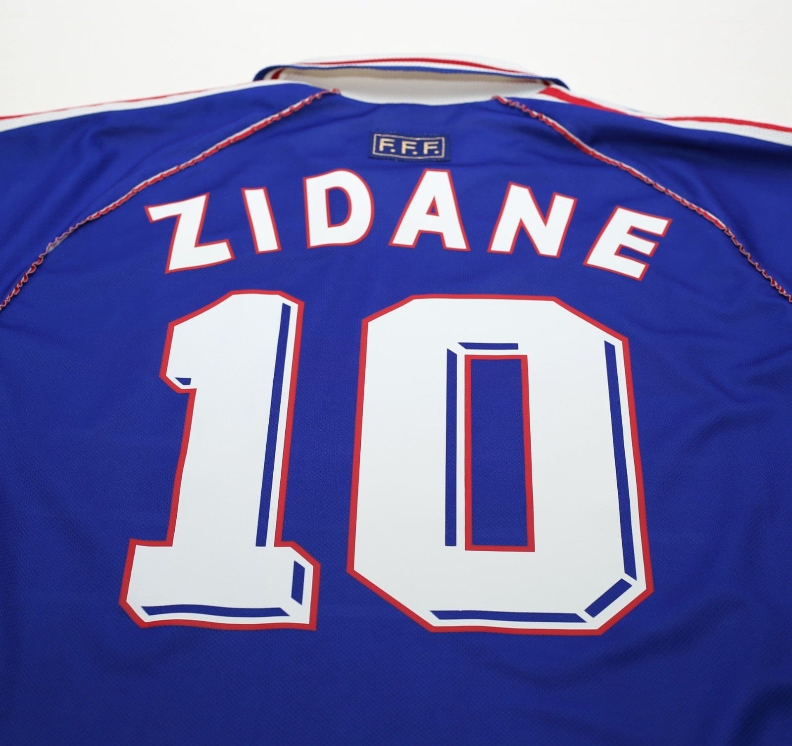 1998/00 ZIDANE #10 France Vintage adidas Home Football Shirt (M) World Cup 98