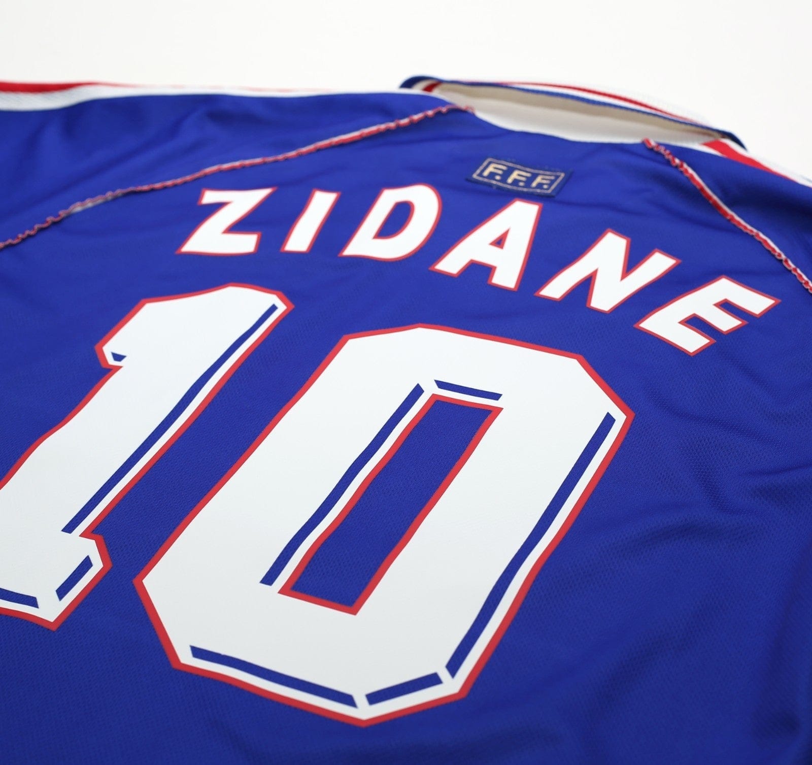 1998/00 ZIDANE #10 France Vintage adidas Home Football Shirt (M) World Cup 98