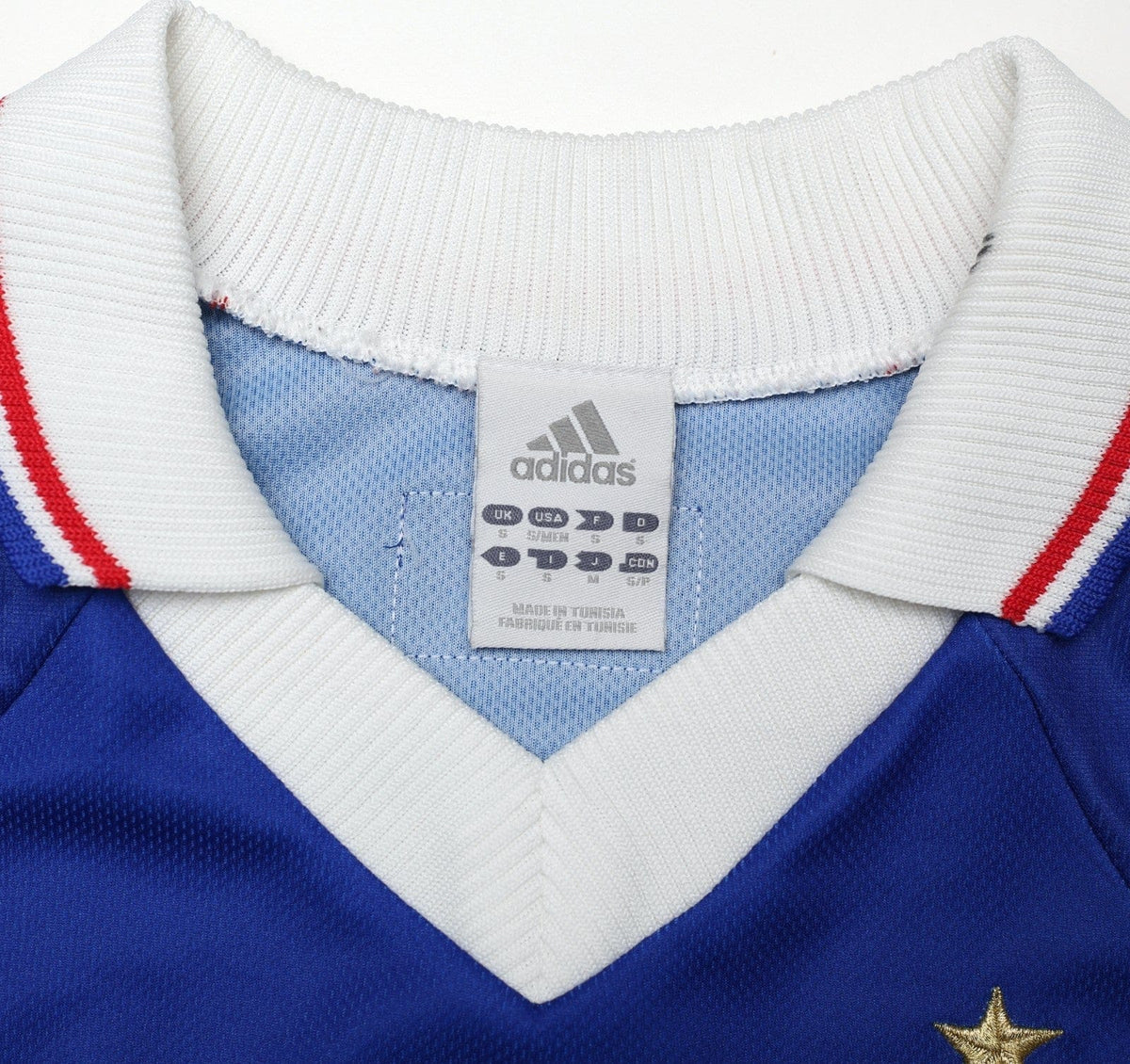 1998/00 ZIDANE #10 France Vintage adidas Home Football Shirt (S/M) World Cup 98