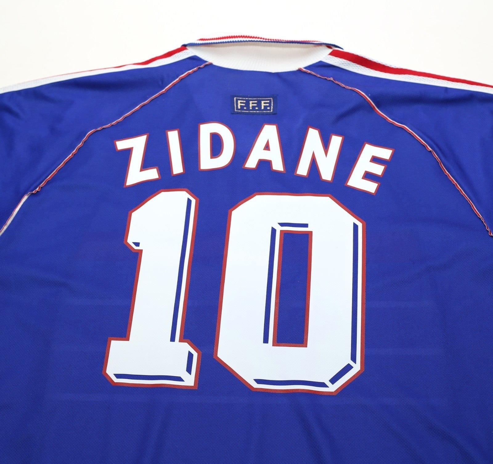 1998/00 ZIDANE #10 France Vintage adidas Home Football Shirt (XL) World Cup 98