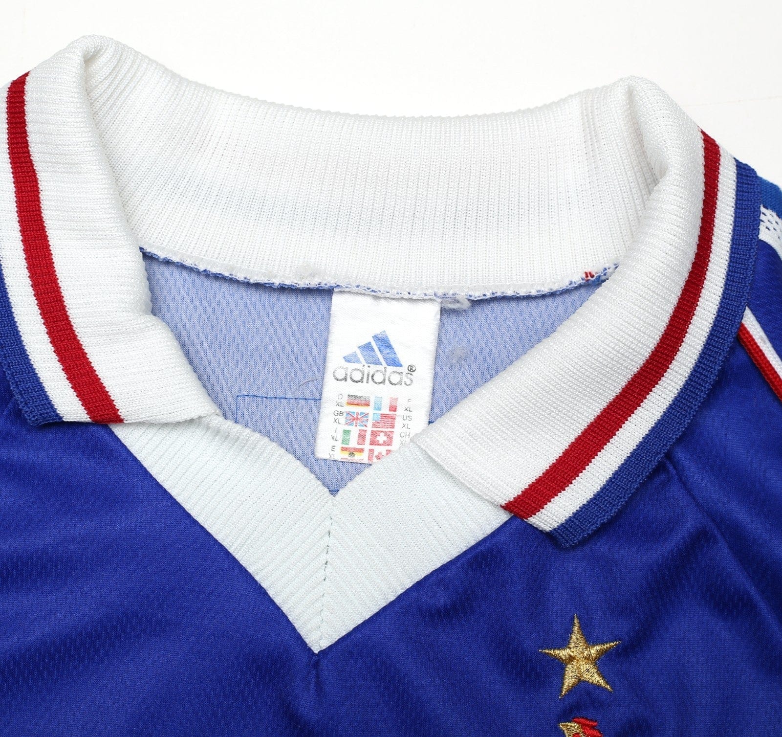 1998/00 ZIDANE #10 France Vintage adidas Home Football Shirt (XL) World Cup 98