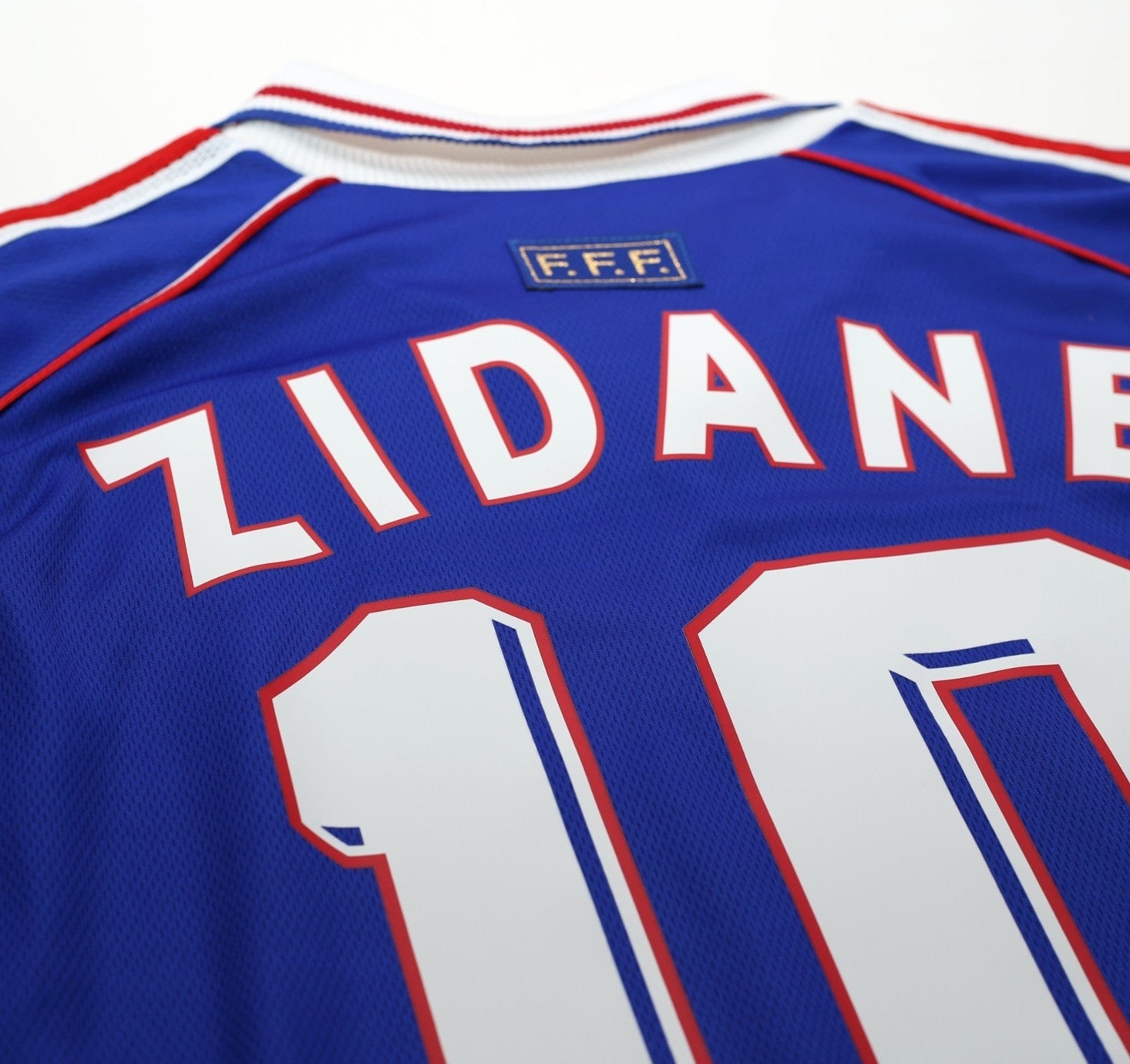 1998/00 ZIDANE #10 France Vintage adidas Home Football Shirt (XL) World Cup 98