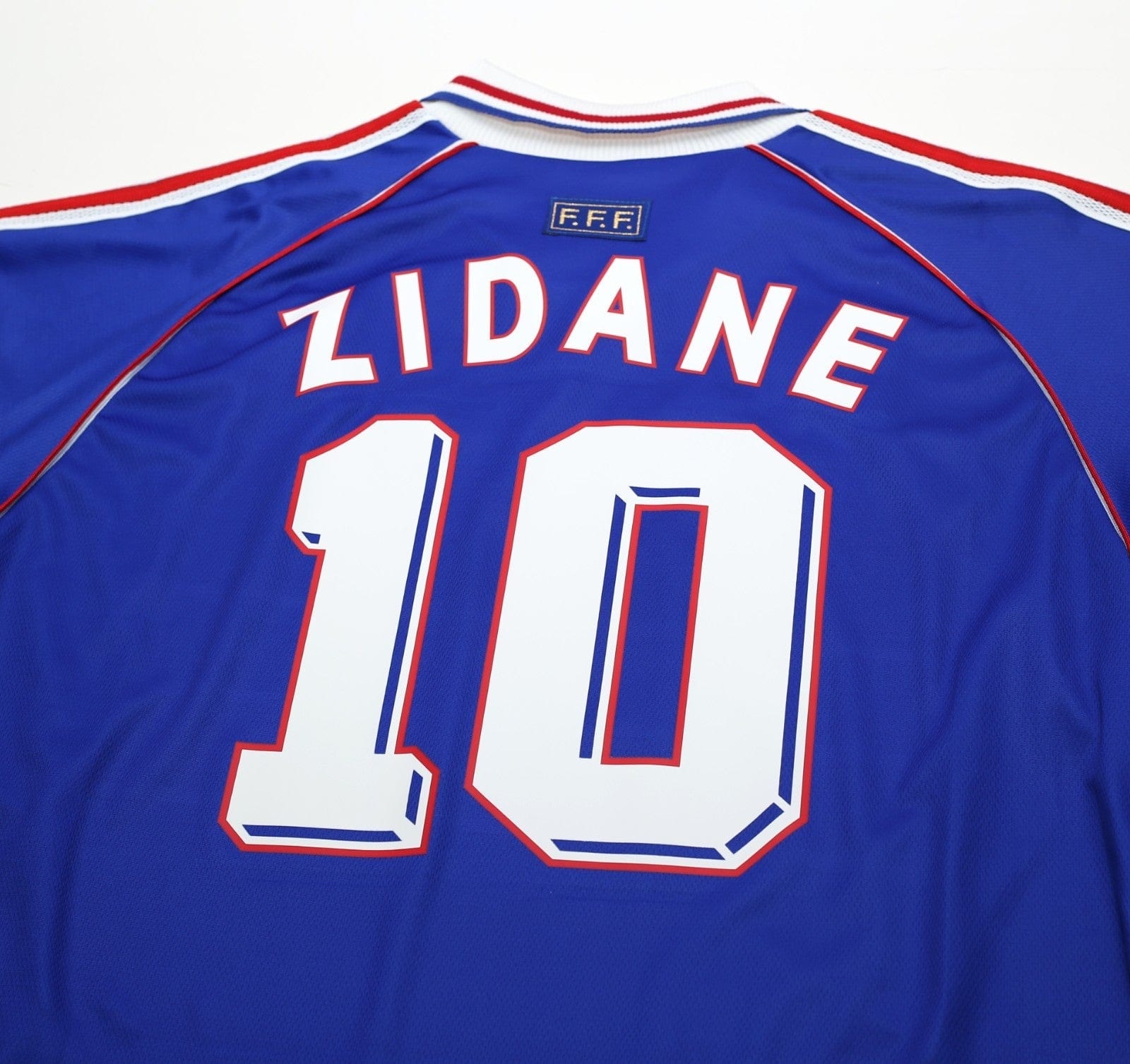 1998/00 ZIDANE #10 France Vintage adidas Home Football Shirt (XL) World Cup 98