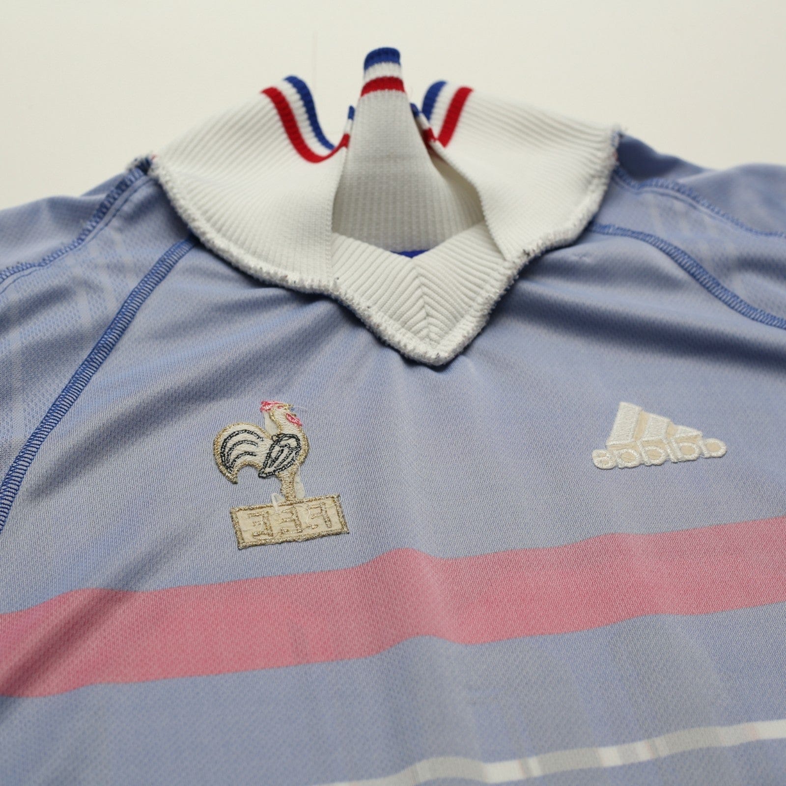 1998/00 Zidane #10 France Vintage adidas Home Football Shirt (XL) World Cup 98