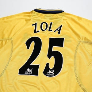 1998/00 Zola #25 Chelsea Vintage Umbro Third Football Shirt (L)