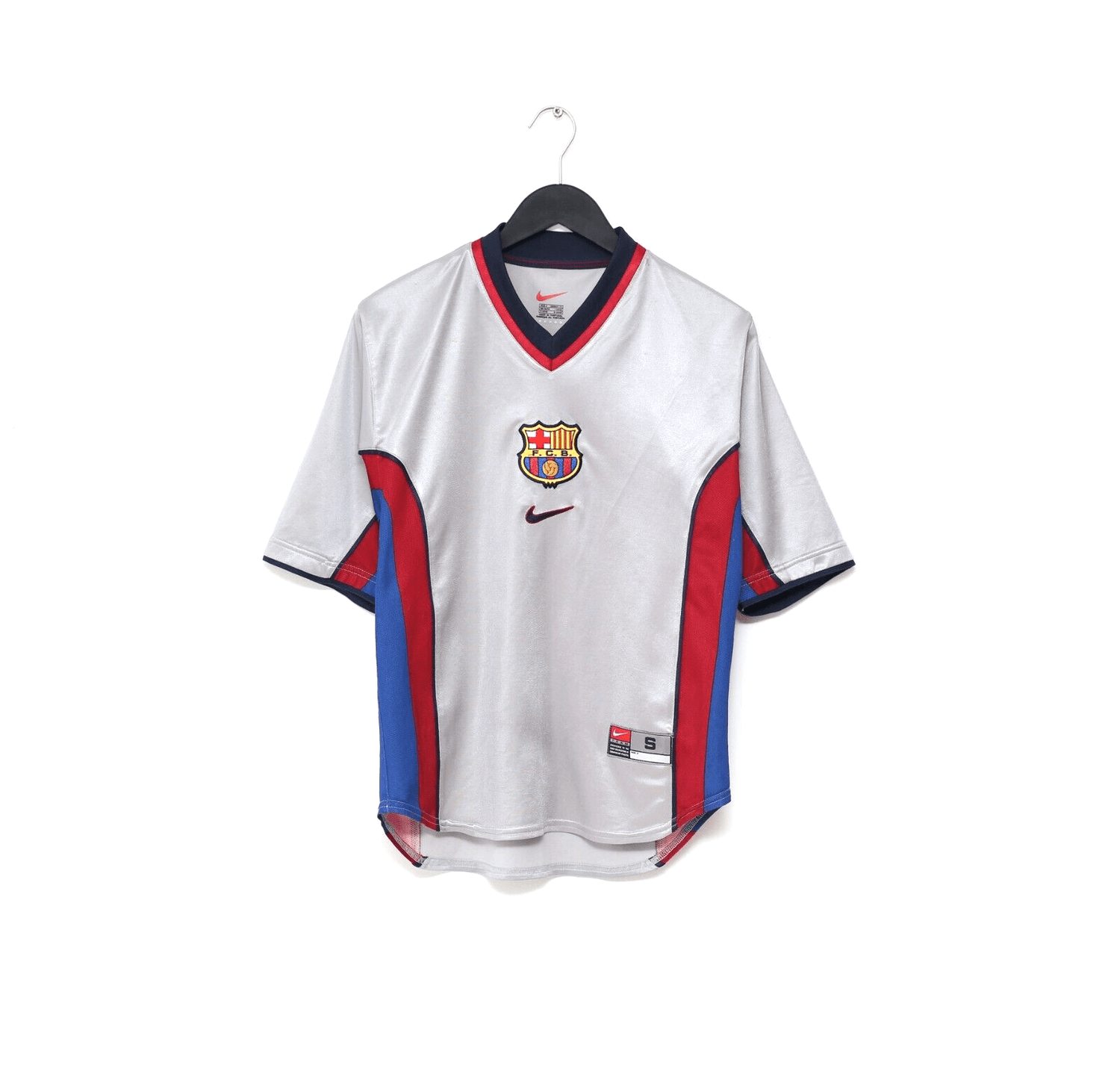 1998/01 Barcelona Vintage Nike Away Football Shirt (S