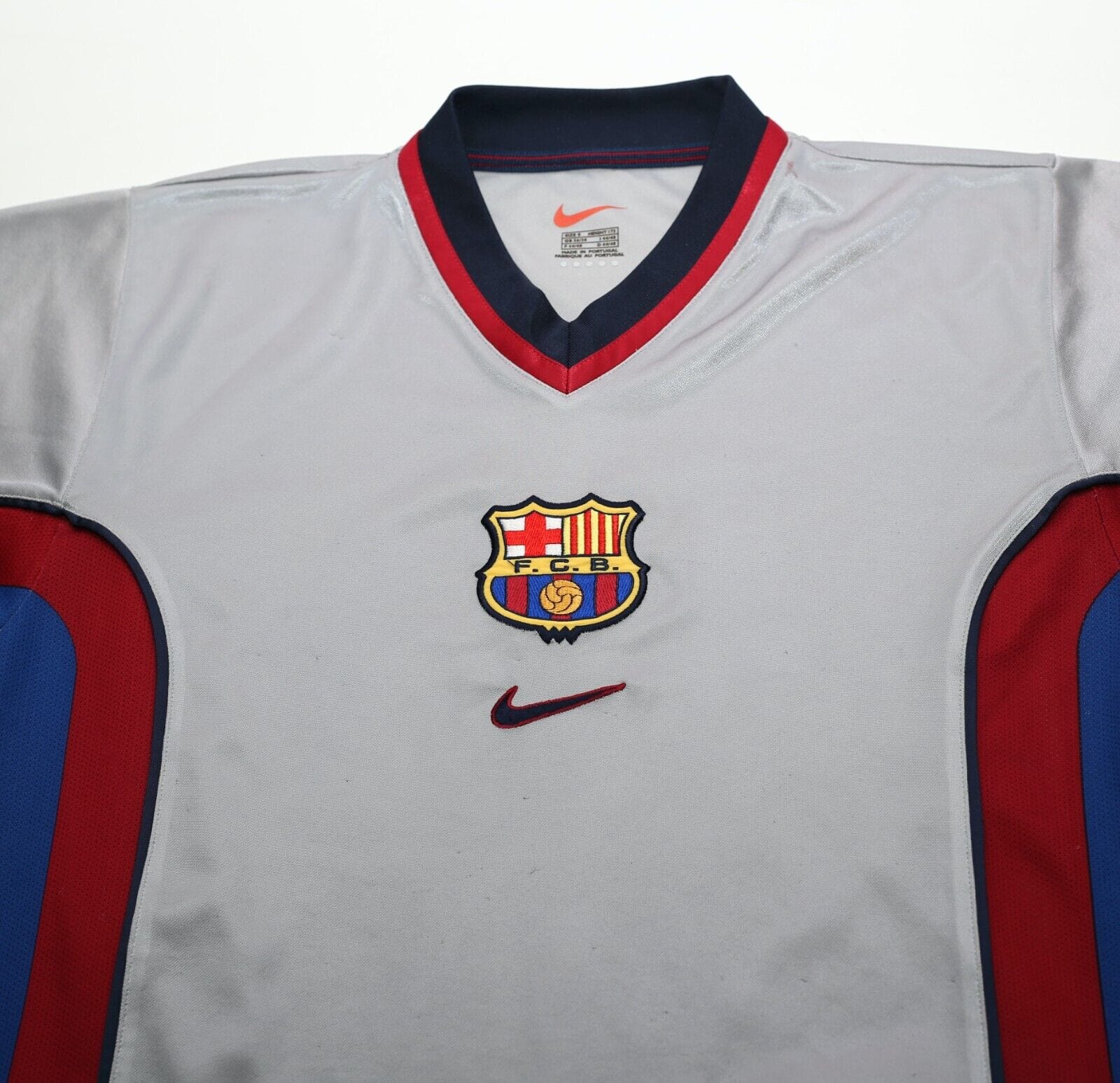 Men's Retro Barcelona factory Away Soccer Jersey Shirt Nike