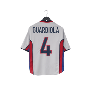 1998/01 GUARDIOLA #4 Barcelona Vintage Nike Away Football Shirt (M)