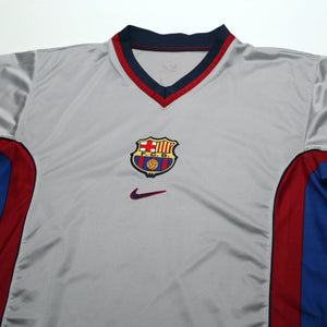 1998/01 Rivaldo #11 Barcelona Vintage Nike Centenary Away Football Shirt (L)