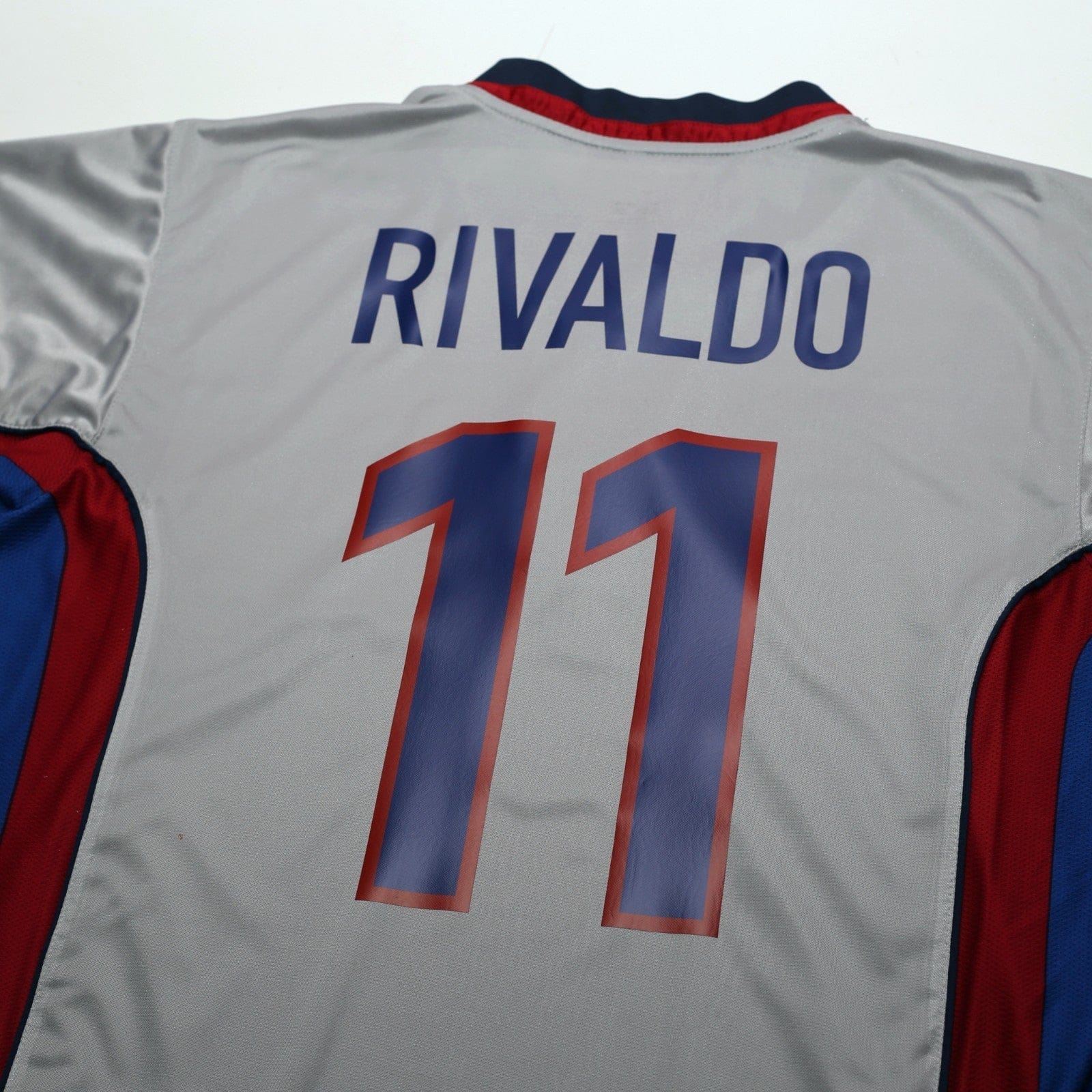 1998/01 Rivaldo #11 Barcelona Vintage Nike Centenary Away Football Shirt (L)