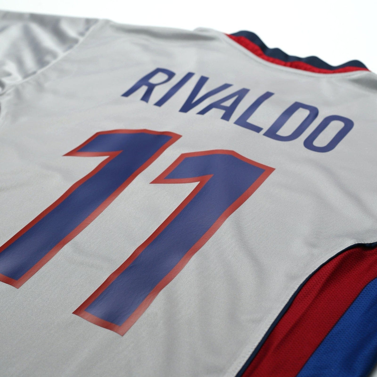 1998/01 Rivaldo #11 Barcelona Vintage Nike Centenary Away Football Shirt (L)