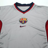 1998/01 Rivaldo #11 Barcelona Vintage Nike Centenary Away Football Shirt (L)