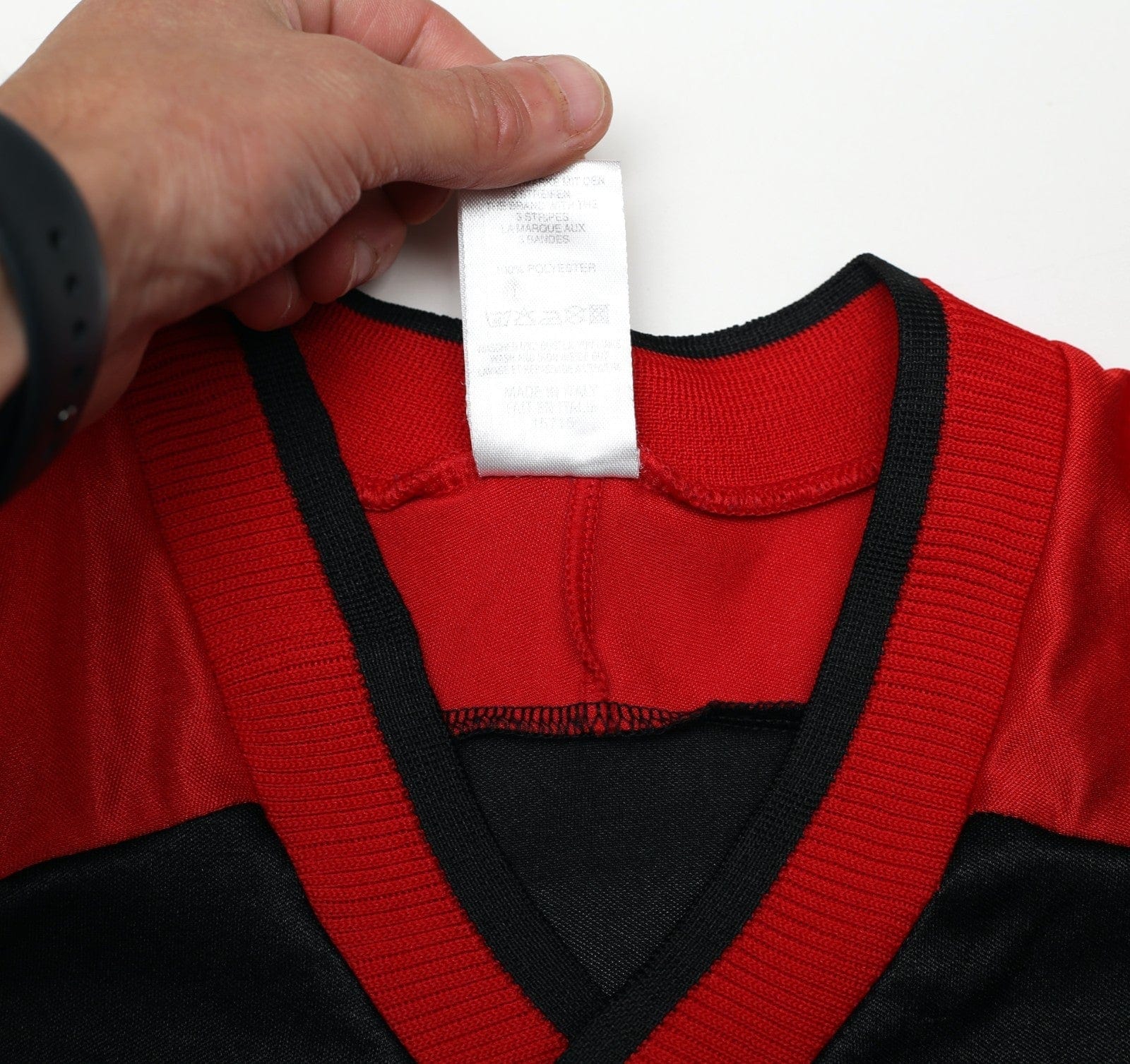 1998/99 AC MILAN Vintage adidas Long Sleeve Football Training Shirt (XL)