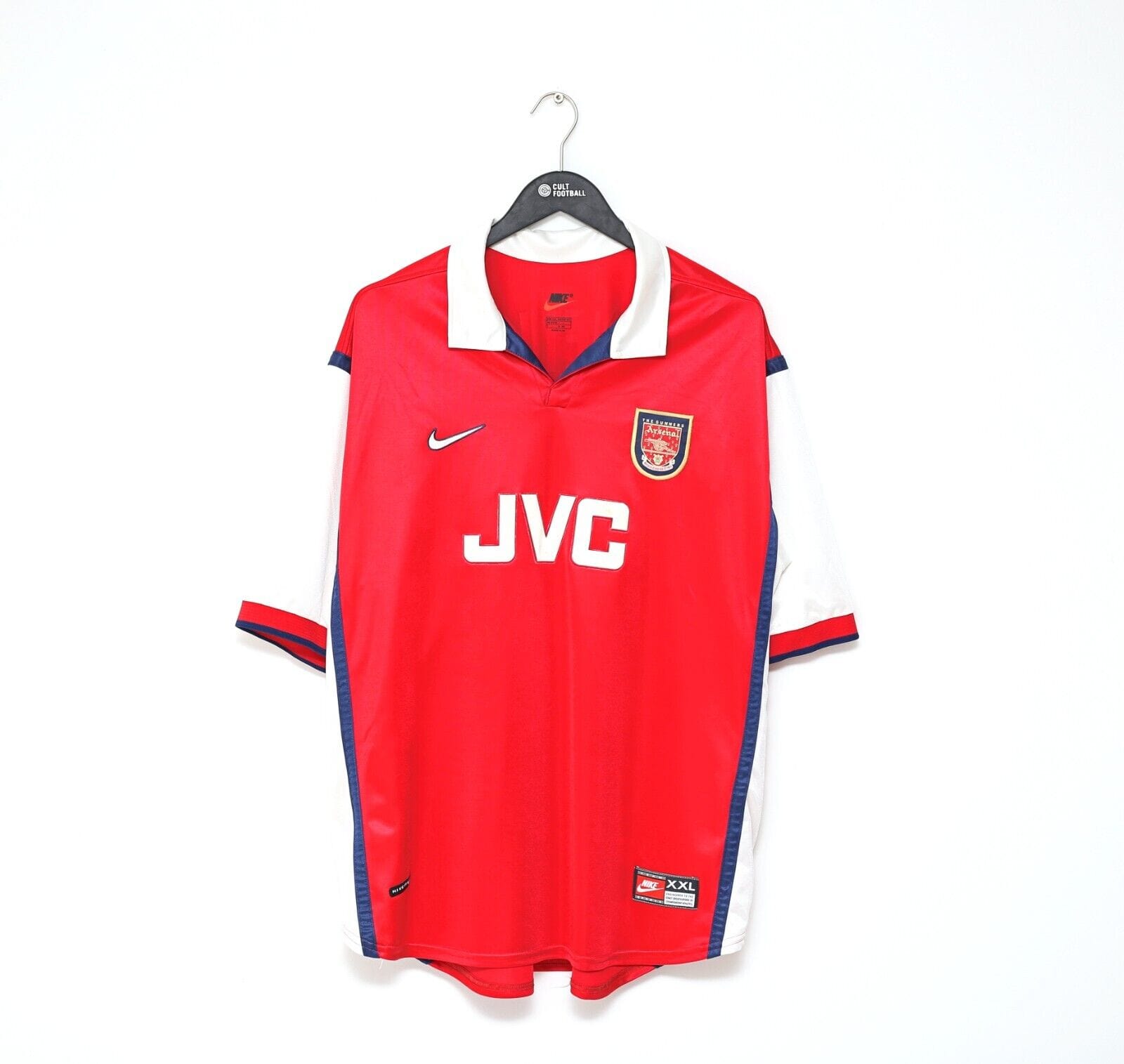 1998/99 ANELKA #9 Arsenal Vintage Nike UCL Home Football Shirt
