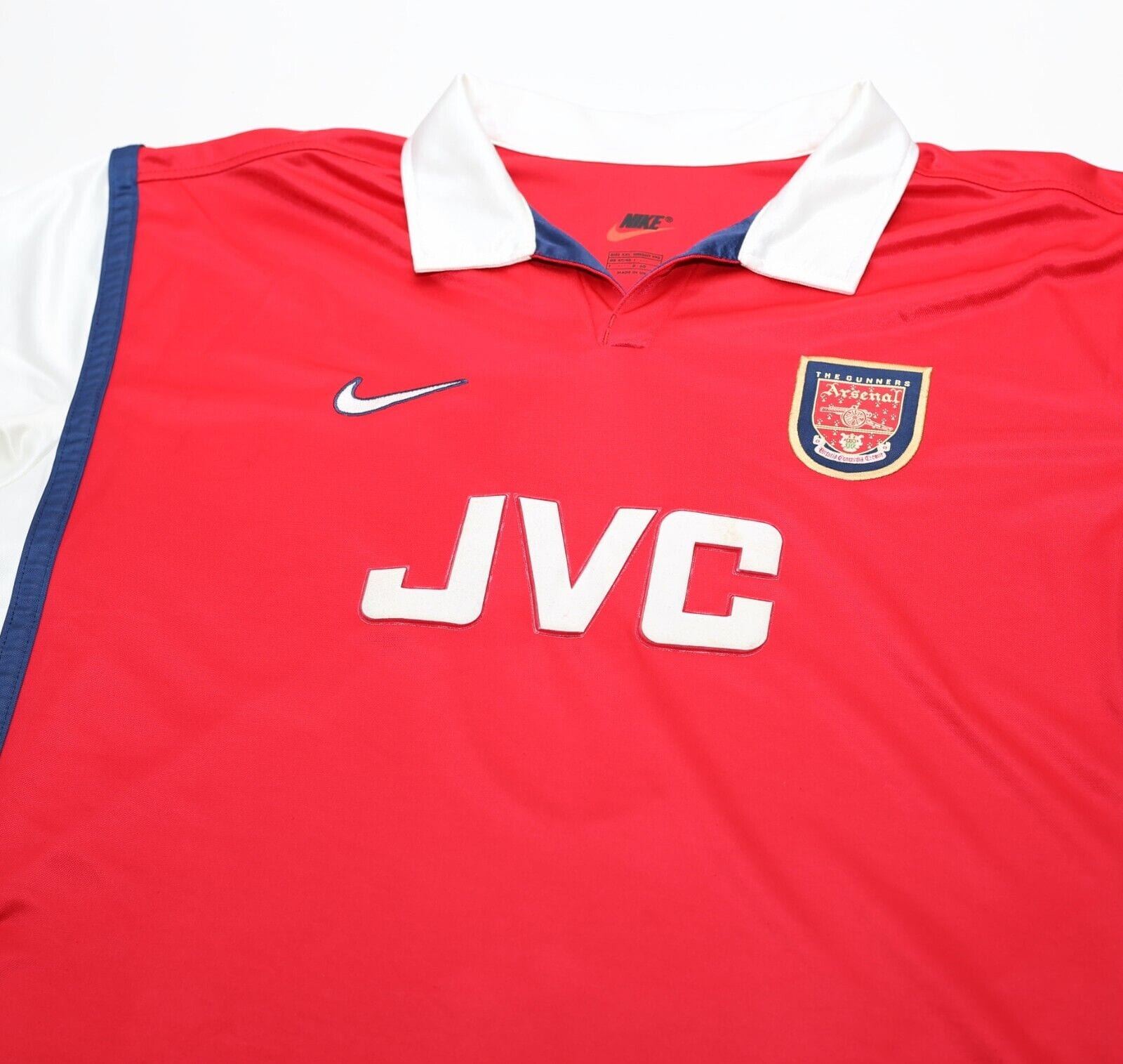 1998/99 ANELKA #9 Arsenal Vintage Nike UCL Home Football Shirt Jersey