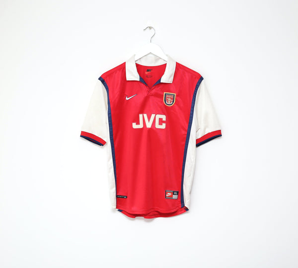 新品未使用長期保管　Nike Arsenal JVCロゴ 96-98 1998-99-arsenal-nike-home-