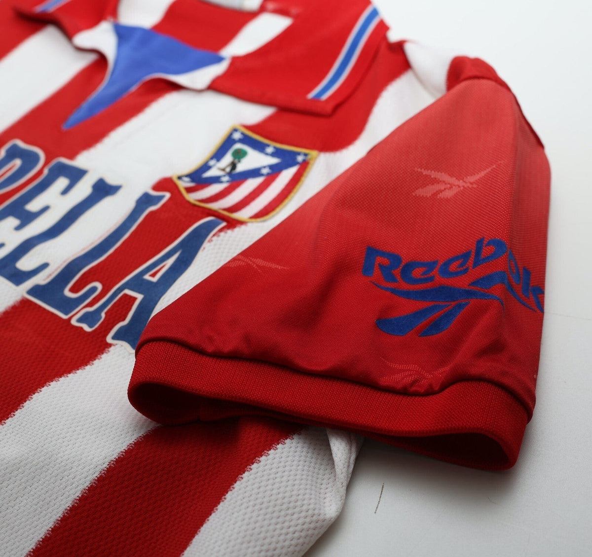 1998/99 ATLETICO MADRID Vintage Reebok Home Football Shirt (M)