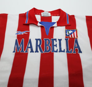 1998/99 ATLETICO MADRID Vintage Reebok Home Football Shirt (M)