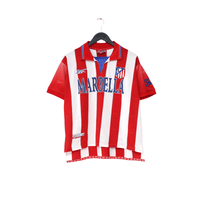 1998/99 ATLETICO MADRID Vintage Reebok Home Football Shirt (M)
