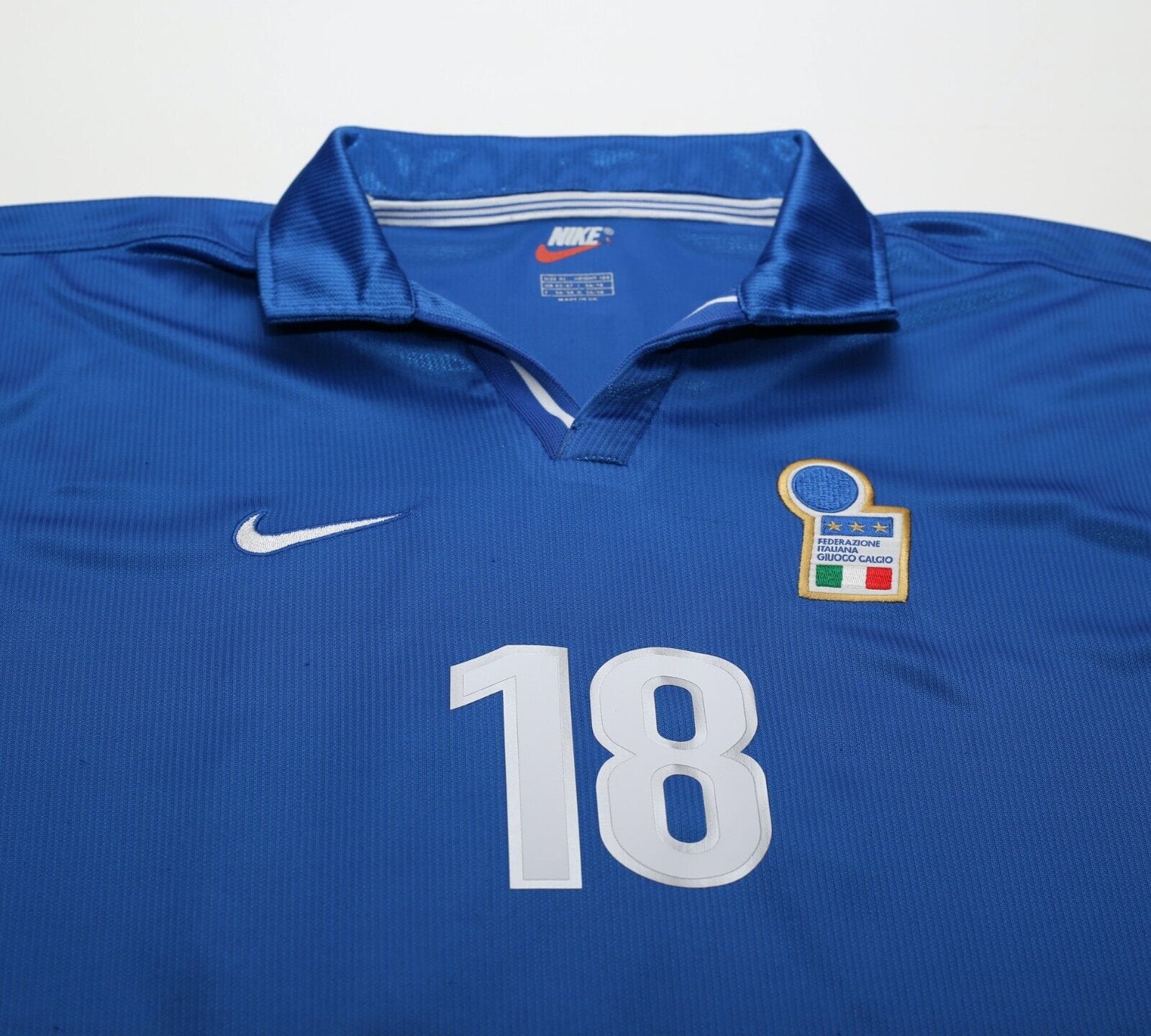 1998/99 BAGGIO .R #18 Italy Vintage Nike Home Football Shirt (XL