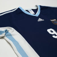 1998/99 Batistuta #9 Argentina Vintage adidas Away Football Shirt (L/XL) WC 1998