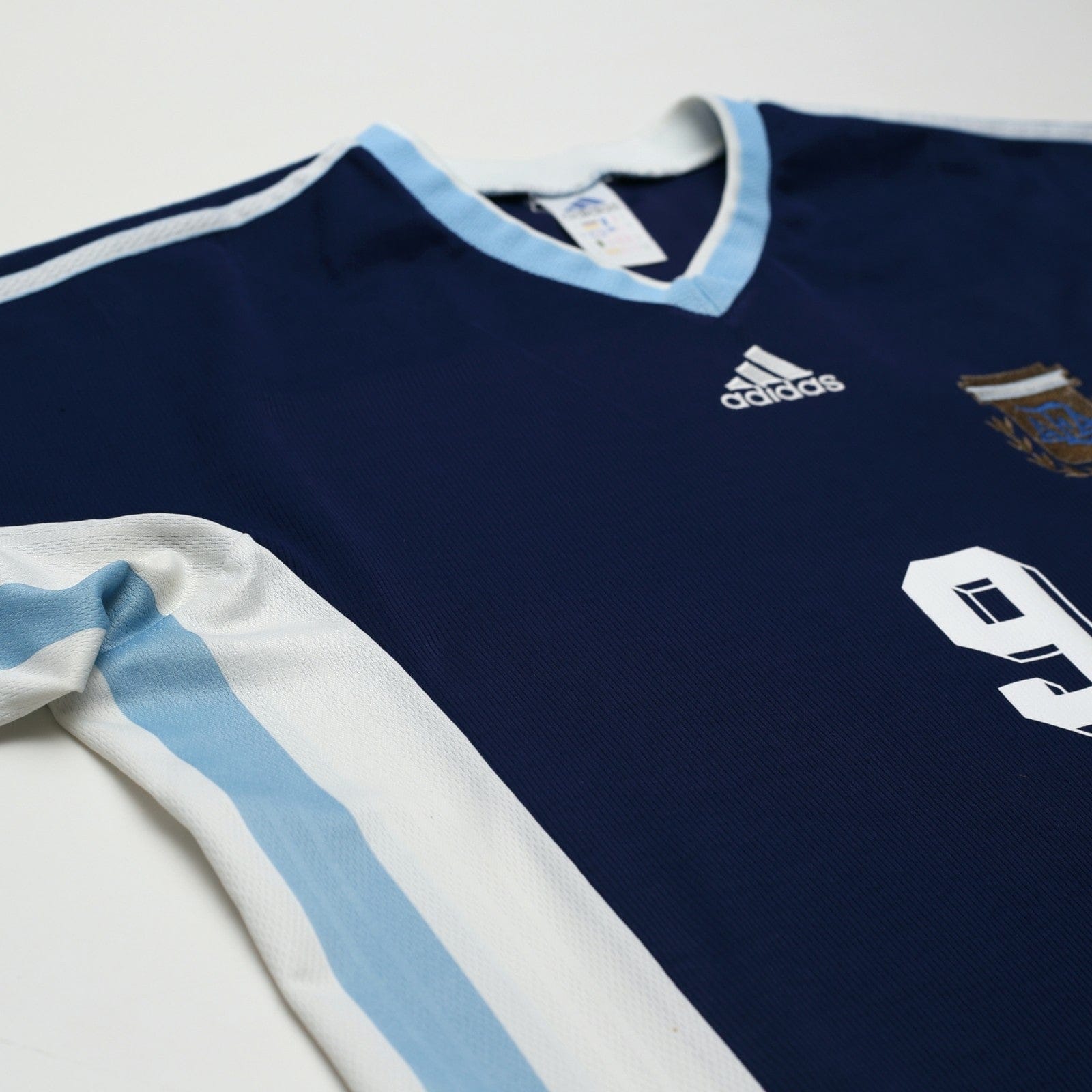 1998/99 Batistuta #9 Argentina Vintage adidas Away Football Shirt (L/XL) WC 1998