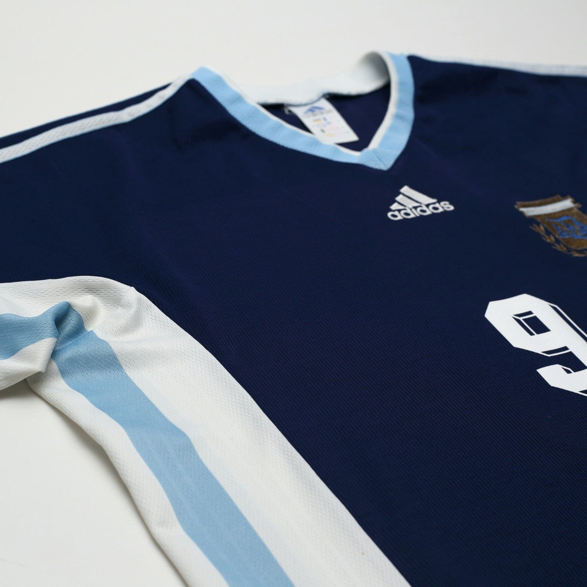 1998/99 Batistuta #9 Argentina Vintage adidas Away Football Shirt (L/XL) WC 1998
